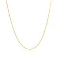 14k Yellow Gold Diamond Cut Cable Link Chain 1.1mm by Avera Group