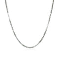 14k White Gold Classic Box Chain (1.10 mm) by Avera Group
