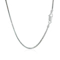 14k White Gold Classic Box Chain (1.10 mm) by Avera Group