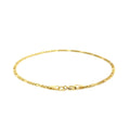 14k Yellow Gold Figaro Bracelet 1.5mm by Avera Group