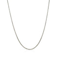 14k White Gold Classic Box Chain (0.85 mm) by Avera Group