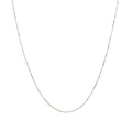 10k White Gold Classic Box Chain 0.45mm by Avera Group