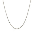 Sterling Silver Rhodium Plated Box Chain (1.10 mm) by Avera Group