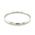 Classic Bangle in 14k White Gold (5.0mm) by Avera Group