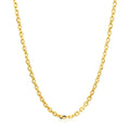 14k Yellow Gold Diamond Cut Cable Link Chain (2.60 mm) by Avera Group