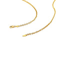 14k Yellow Gold Diamond Cut Cable Link Chain (2.60 mm) by Avera Group