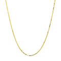 14k Yellow Gold Octagonal Box Chain (1.00 mm) by Avera Group