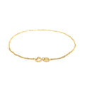 14k Yellow Gold Singapore Bracelet 1.0mm by Avera Group