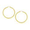 14k Yellow Gold Polished Hoop Earrings 30 mm