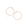 14k Rose Gold Polished Hoop Earrings (25 mm)