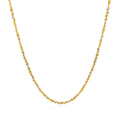 14k White and Yellow Gold Two Tone Sparkle Chain (1.50 mm) by Avera Group