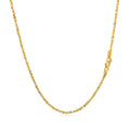 14k White and Yellow Gold Two Tone Sparkle Chain (1.50 mm) by Avera Group