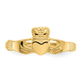 14k Gold Ladies Claddagh Ring by Fine Color Jewels