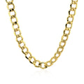 14k Yellow Gold Curb Chain (6.20 mm) by Avera Group
