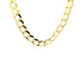 8.2mm 10k Yellow Gold Curb Chain (8.20 mm) by Avera Group