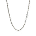 Sterling Silver 2.9mm Diamond Cut Rope Style Chain by Avera Group