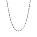 Sterling Silver 2.9mm Diamond Cut Rope Style Chain by Avera Group