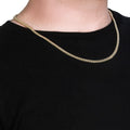 4.5mm 10k Yellow Gold Semi Solid Miami Cuban Chain by Avera Group