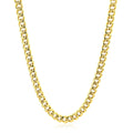 4.5mm 10k Yellow Gold Semi Solid Miami Cuban Chain by Avera Group