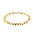 5.8mm 14k Yellow Gold Solid Miami Cuban Bracelet by Avera Group