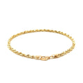 3.0mm 14k Yellow Gold Solid Diamond Cut Rope Bracelet by Avera Group