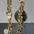 14k Yellow Gold Polished Cable Link Necklace by Avera Group