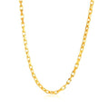14k Yellow Gold French Cable Link Chain (2.50 mm) by Avera Group