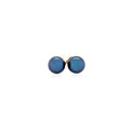 14k Yellow Gold Cultured Black Pearl Stud Earrings (6.0 mm) by Avera Group