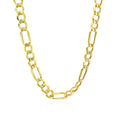 14k Yellow Gold Lite Figaro Chain (6.60 mm) by Avera Group