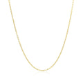 10k Yellow Gold Diamond Cut Cable Link Chain 1.1mm by Avera Group