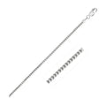 14k White Gold Ice Chain 1.3mm by Avera Group
