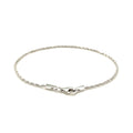 14k White Gold Solid Diamond Cut Rope Bracelet 1.5mm by Avera Group