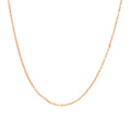 14k Rose Gold Adjustable Cable Chain (1.10 mm) by Avera Group
