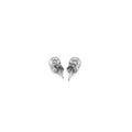 14k White Gold Classic Round Stud Earrings (5.0 mm) by Avera Group