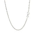 Sterling Silver 2.0mm Singapore Style Chain by Avera Group