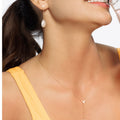 14k Yellow Gold Tesoro Pearl Drop Earrings by Avera Group