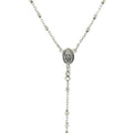 Fine Rosary Chain and Bead Necklace in Sterling Silver by Avera Group