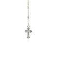 Fine Rosary Chain and Bead Necklace in Sterling Silver by Avera Group