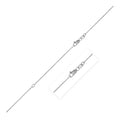 Extendable Cable Chain in 14k White Gold (0.87 mm) by Avera Group