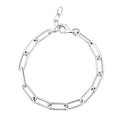 Sterling Silver Wide Paperclip Chain Bracelet (5.90 mm) by Avera Group