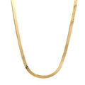 14k Yellow Gold Super Flex Herringbone Chain (3.80 mm) by Avera Group