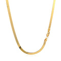 14k Yellow Gold Super Flex Herringbone Chain (3.80 mm) by Avera Group