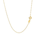 14k Yellow Gold Singapore Chain 0.6mm (0.60 mm) by Avera Group