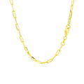 18K Yellow Gold Paperclip Chain (2.50 mm) by Avera Group