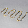 14k Tri Color Gold High Polish Puffed Mariner Link Chain (4.90 mm) by Avera Group
