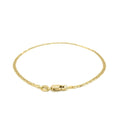 10k Yellow Gold Mariner Link Anklet 1.7mm by Avera Group