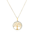 Two Layer Tree Pendant in 14k Two Tone Gold by Avera Group