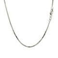 14k White Gold Milano Chain (1.10 mm) by Avera Group