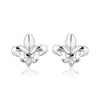 Sterling Silver Fluer De Lis Earrings