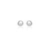 14k White Gold Classic Stud Earrings (8mm)